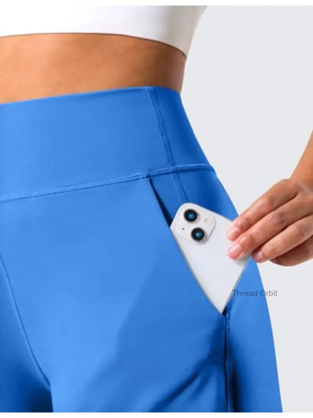 Women's High Waisted Wide-Leg Running Shorts with Pockets 3